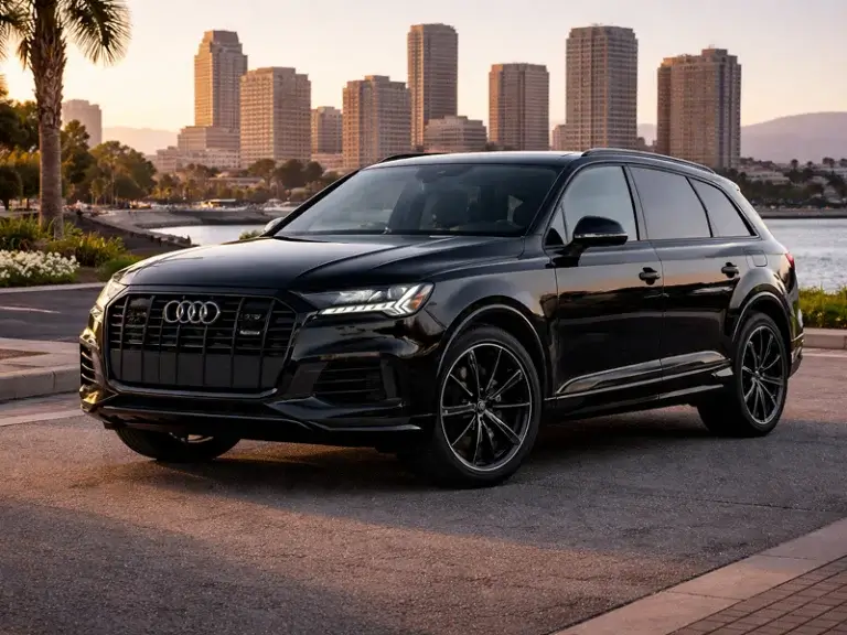 Luxury Audi Q7 for private chauffeur hire in Brisbane