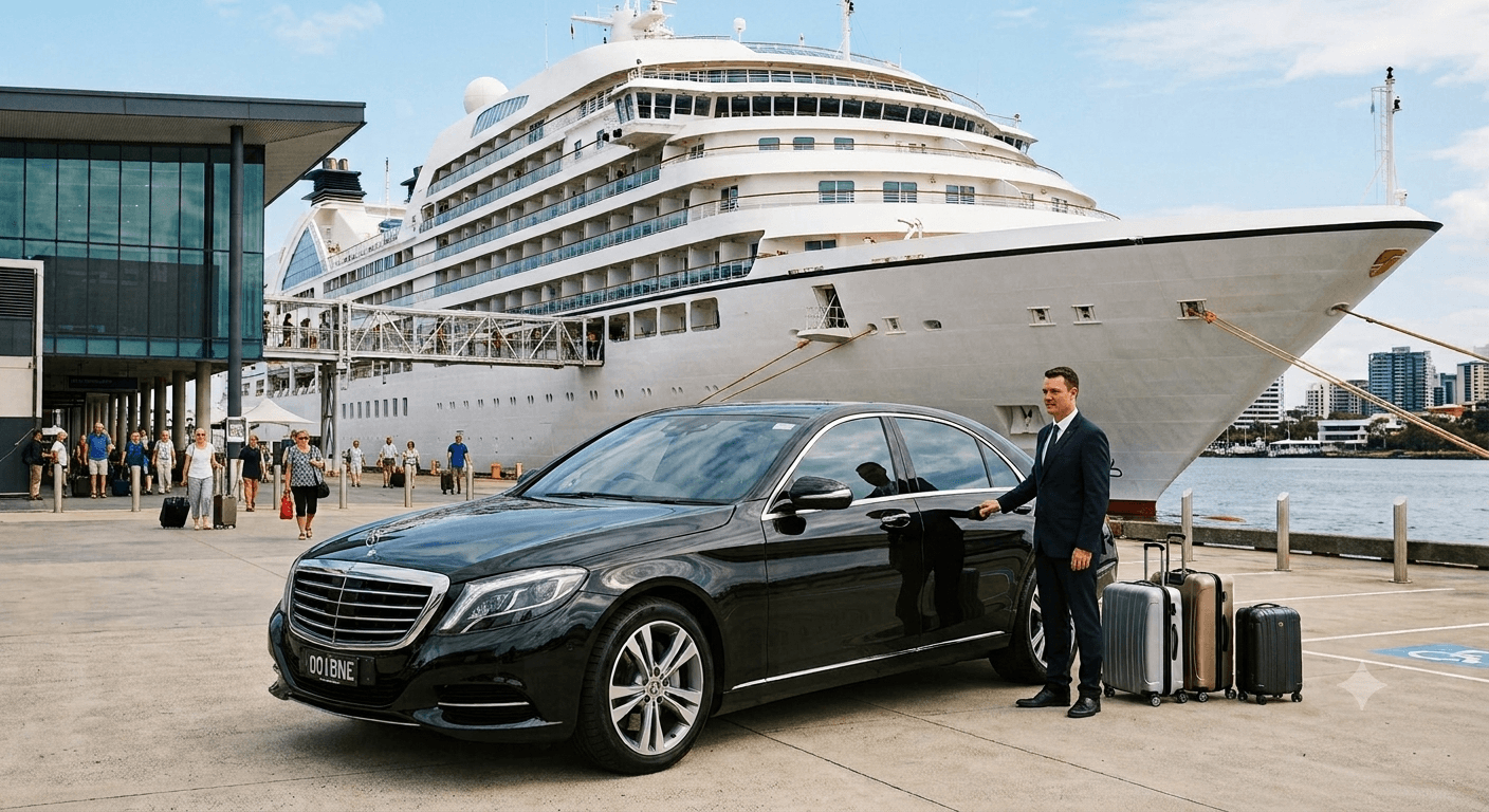Private chauffeur transfers to Brisbane cruise terminals